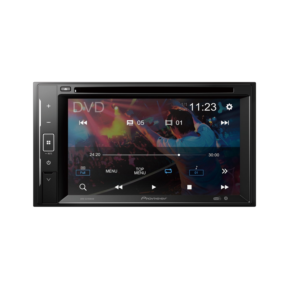 Pioneer AVH-A240DAB - CD/DAB+/Bluetooth og touchskjerm