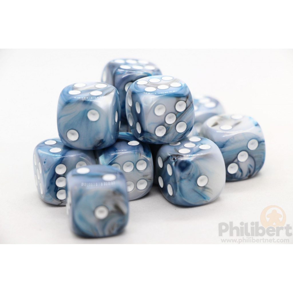 Set de 12 Dés 6 Faces Chessex : Lustrous