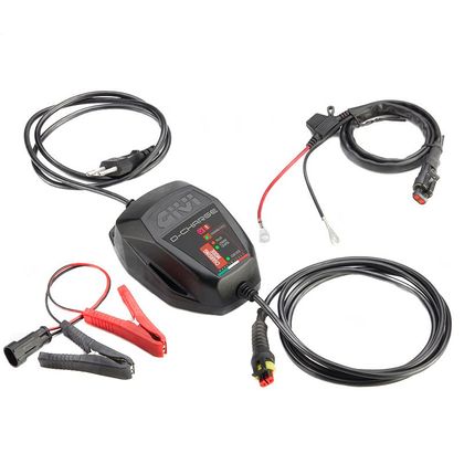 Chargeur Givi S510 D-CHARGE (ACIDE-LITHIUM- LITHIUM ION) Universel - Noir