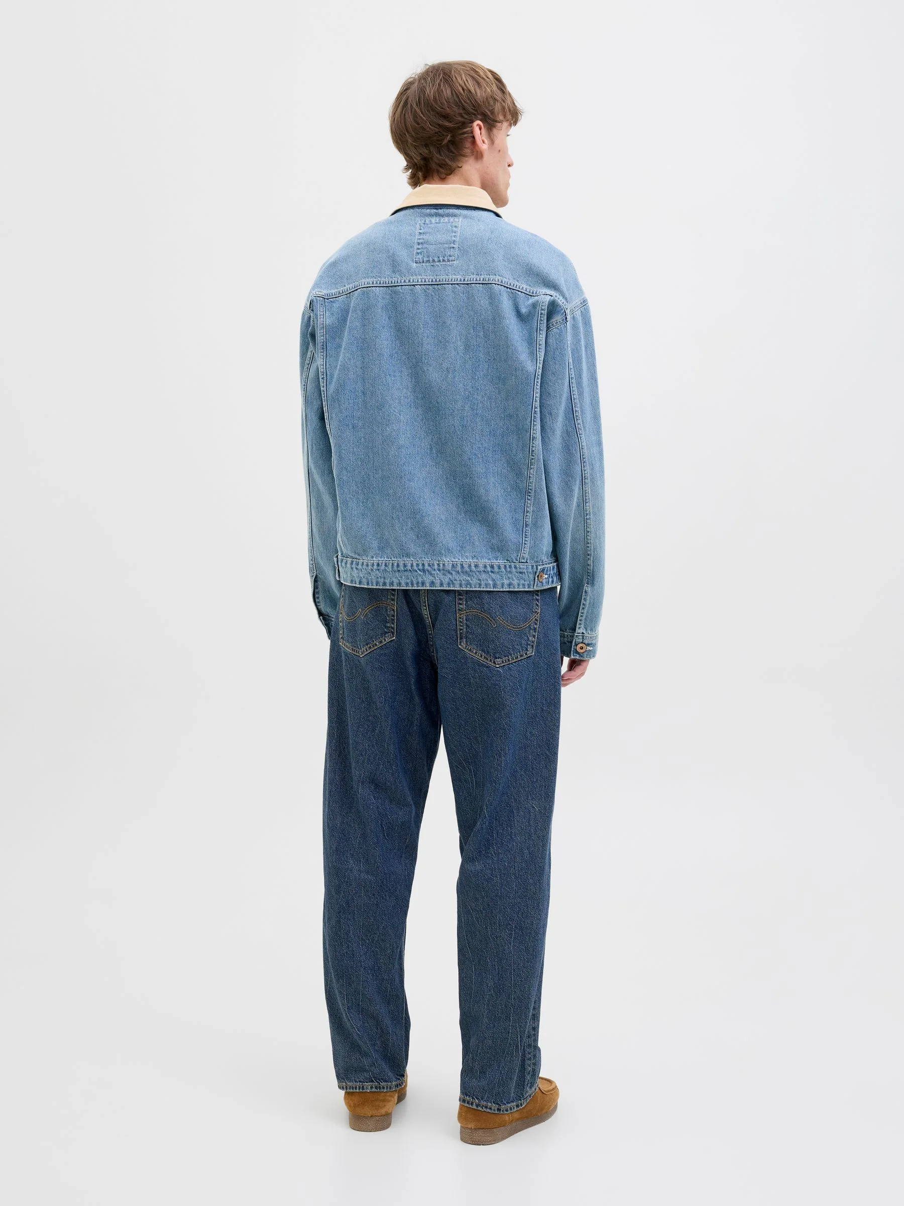 Blauw - JACK & JONES Loose Fit Eddie-jeans