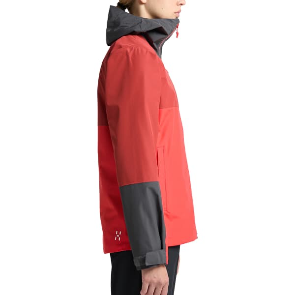 Veste randonnée HAGLÖFS FINCH PROOF JACKET W POPPY RED/CORROSION