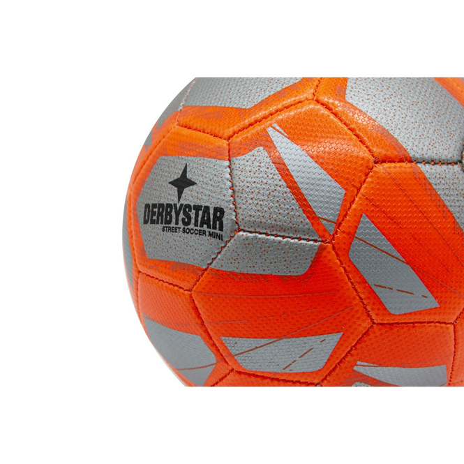 Derbystar - Mini Fußball- Street Soccer - silber/orange