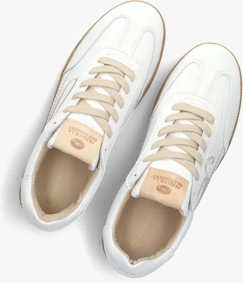 witte fred de la bretoniere lage sneakers pearl sign