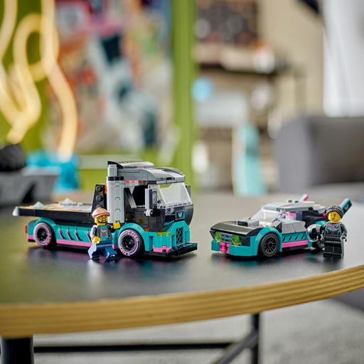 LEGO City Racerbil Og Transporter - 60406