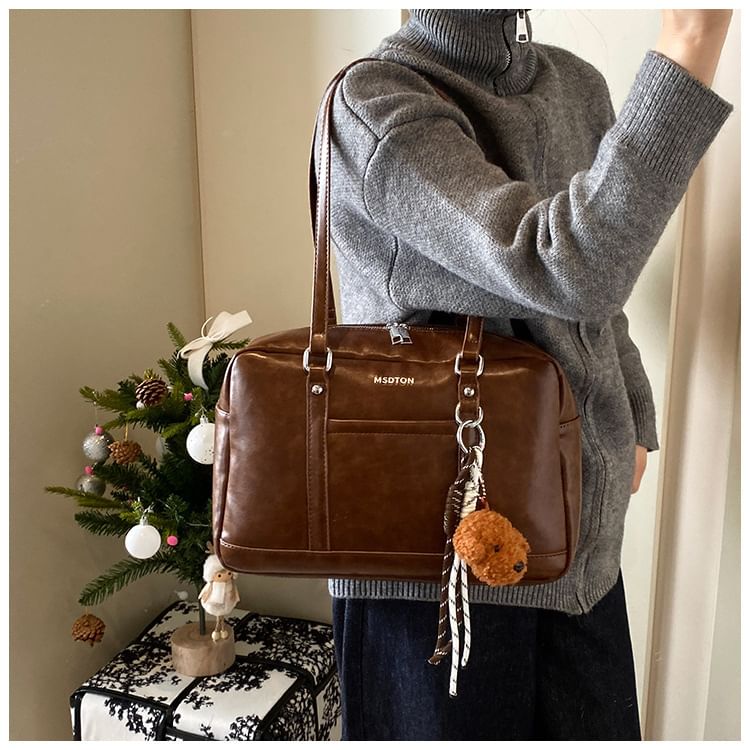 NewTown - Kunstleren tas met letters / tasbedel / set