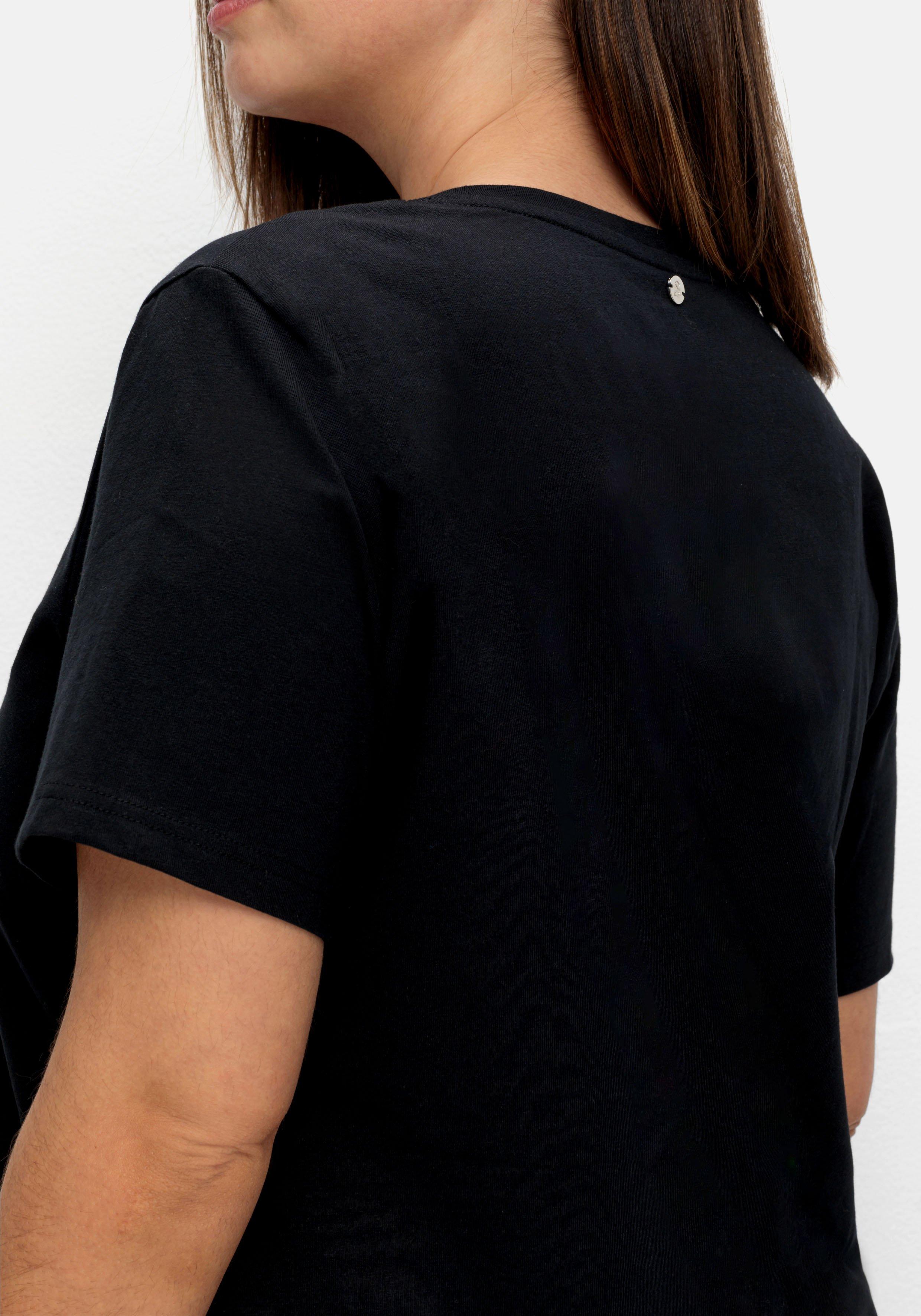 T-Shirt mit Statement-Frontdruck