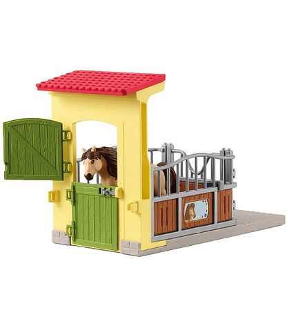 Schleich Farm WoRød - 25x13x18 cm - Ponyboks m. Isl?nderhingst 4