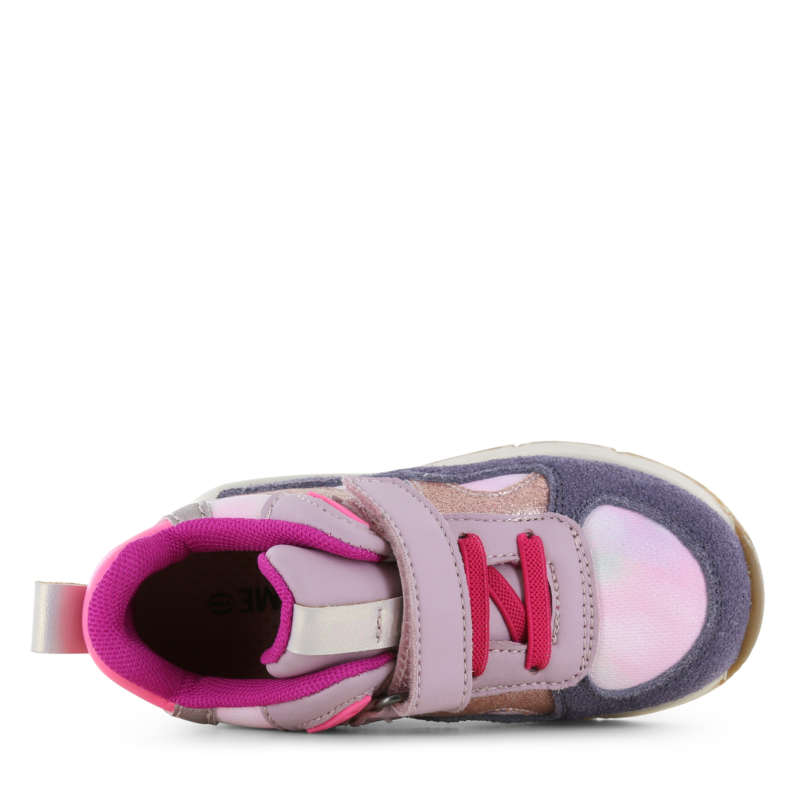 Shoesme roze sneaker met lichtjes Microfiber leer, Suède | Meisjes schoenen