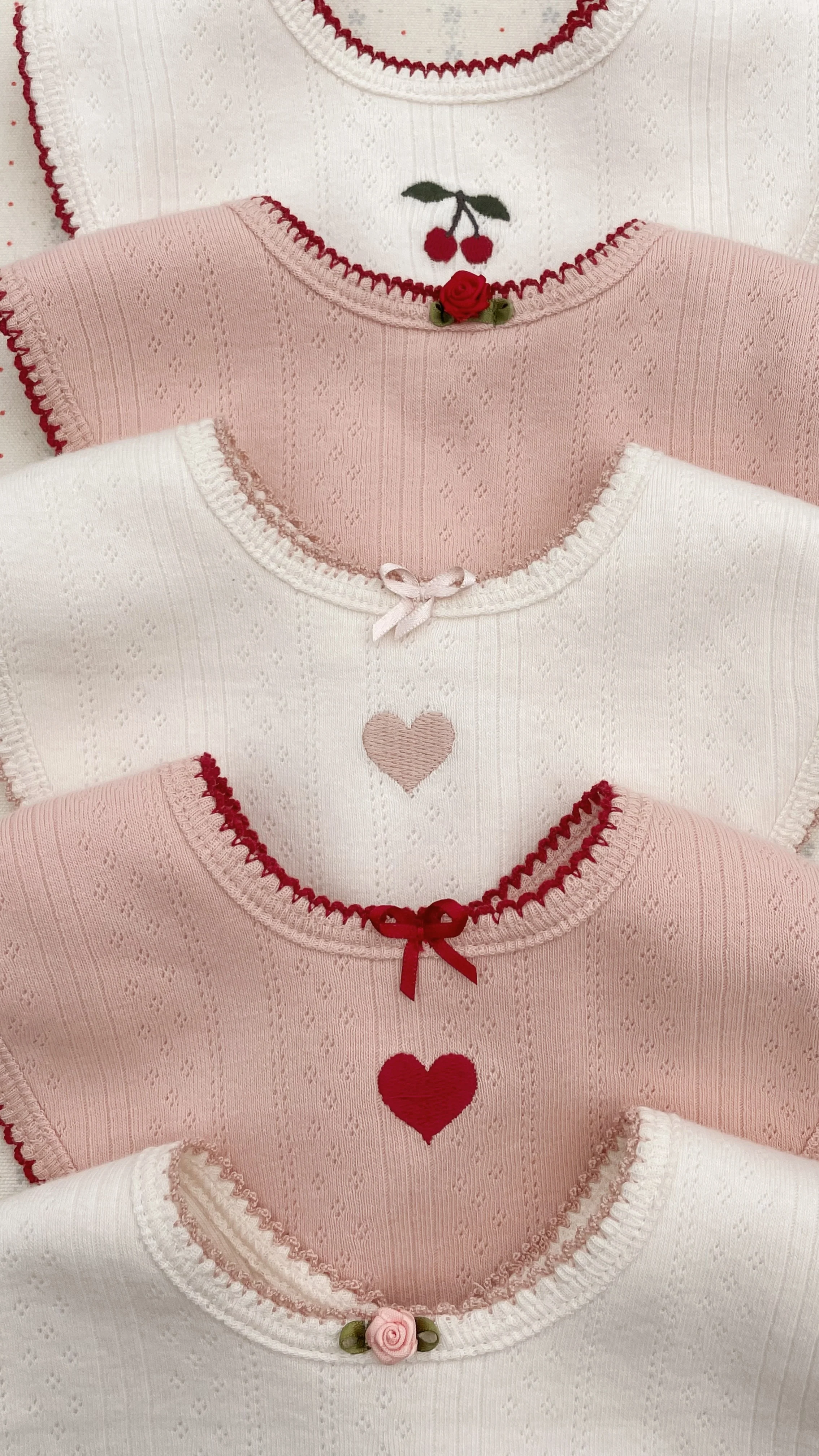 Minna 5 pak savlesmæk - rose\/white mix - OS