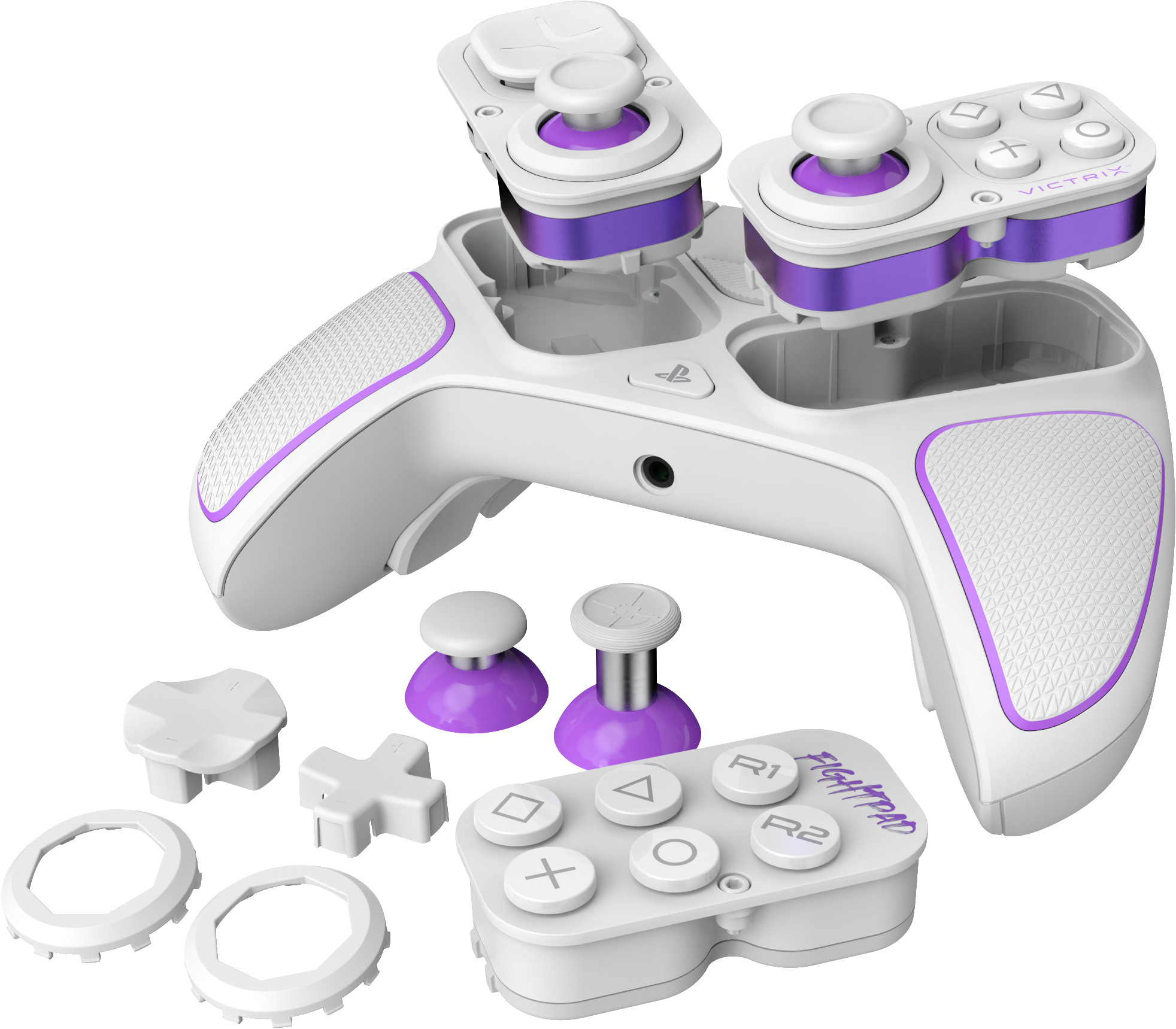 VICTRIX - Pro BFG Kabelloser Wireless Game Controller für PS5 / PS4 / PC (052-002-WH) - Weiss