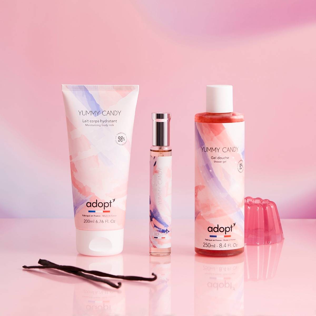 Yummy candy Coffret eau de parfum 30 ml + gel douche 250 ml + lait corps 200 ml