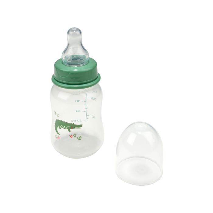 BIBERON COL ETROIT ET TETINE DEBIT VARIABLE 125ML CROCODILE