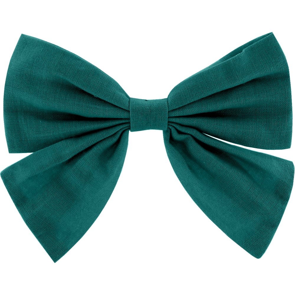 Barrette Noeud Papillon Vert Émeraude
