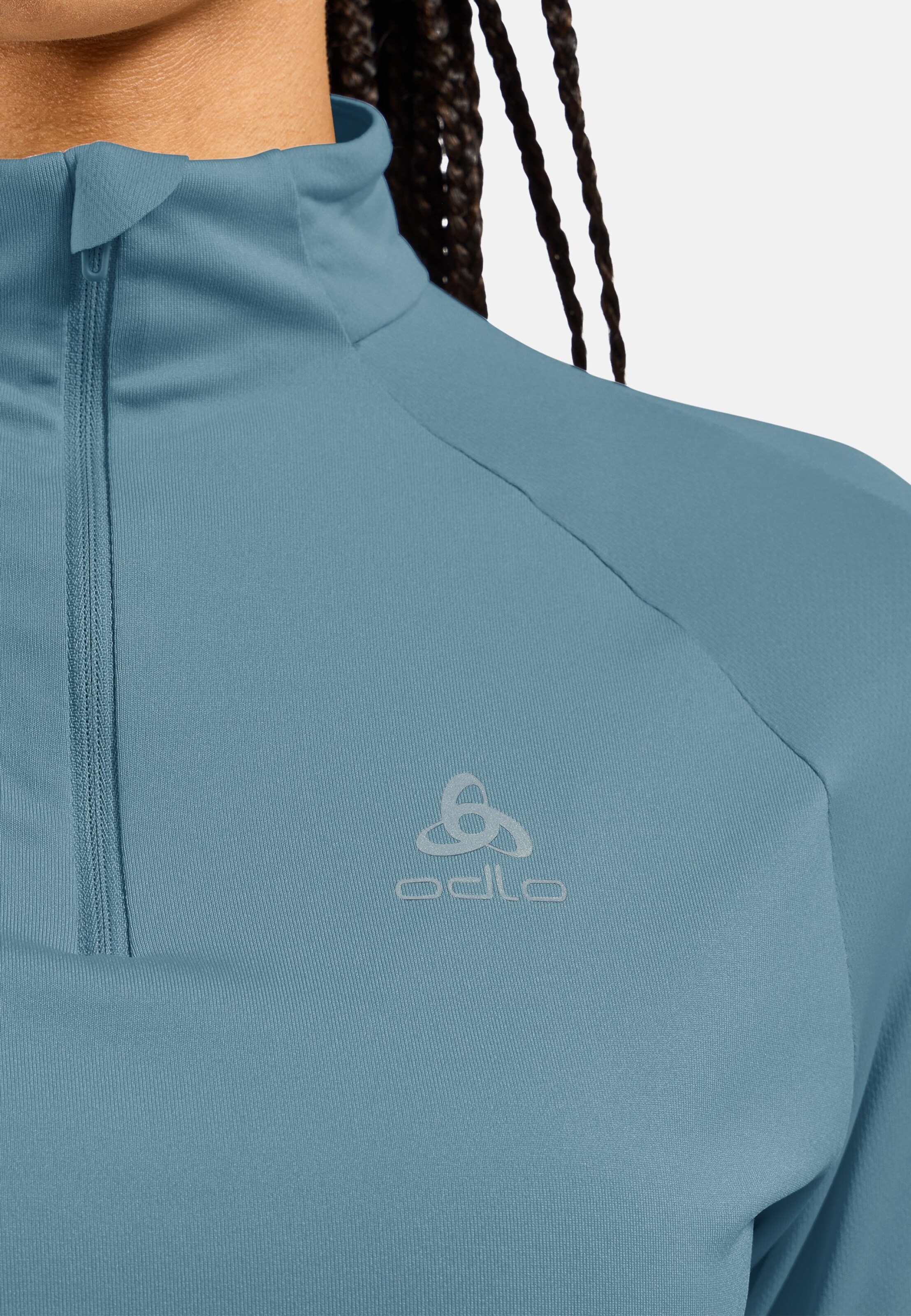 Essentials Ceramiwarm Mid Layer mit Halbreissverschluss in provincial blue