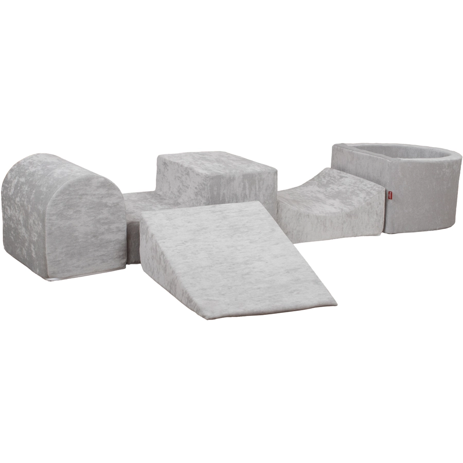 knorr toys® Spielblöcke soft - Grey grau