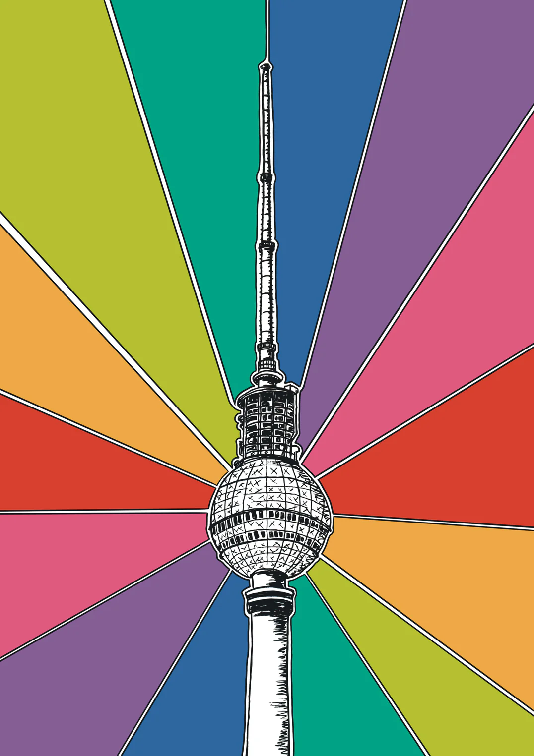 Regenbogen-Fernsehturm von Kaitlyn Parker