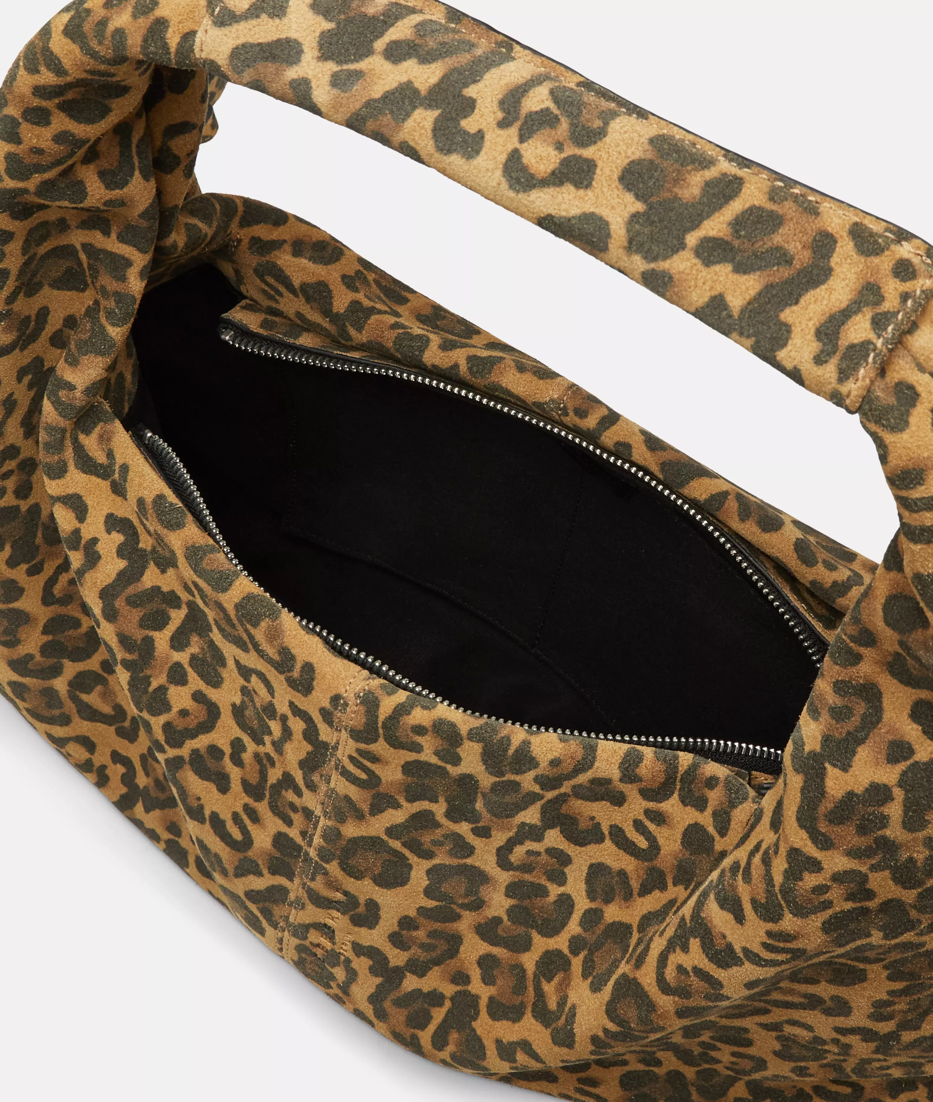 Leo Scarlet Satchel M Spacious shoulder bag with leo print