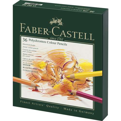 FABER-CASTELL POLYCHROMOS Künstlerfarbstifte-Atelierbox