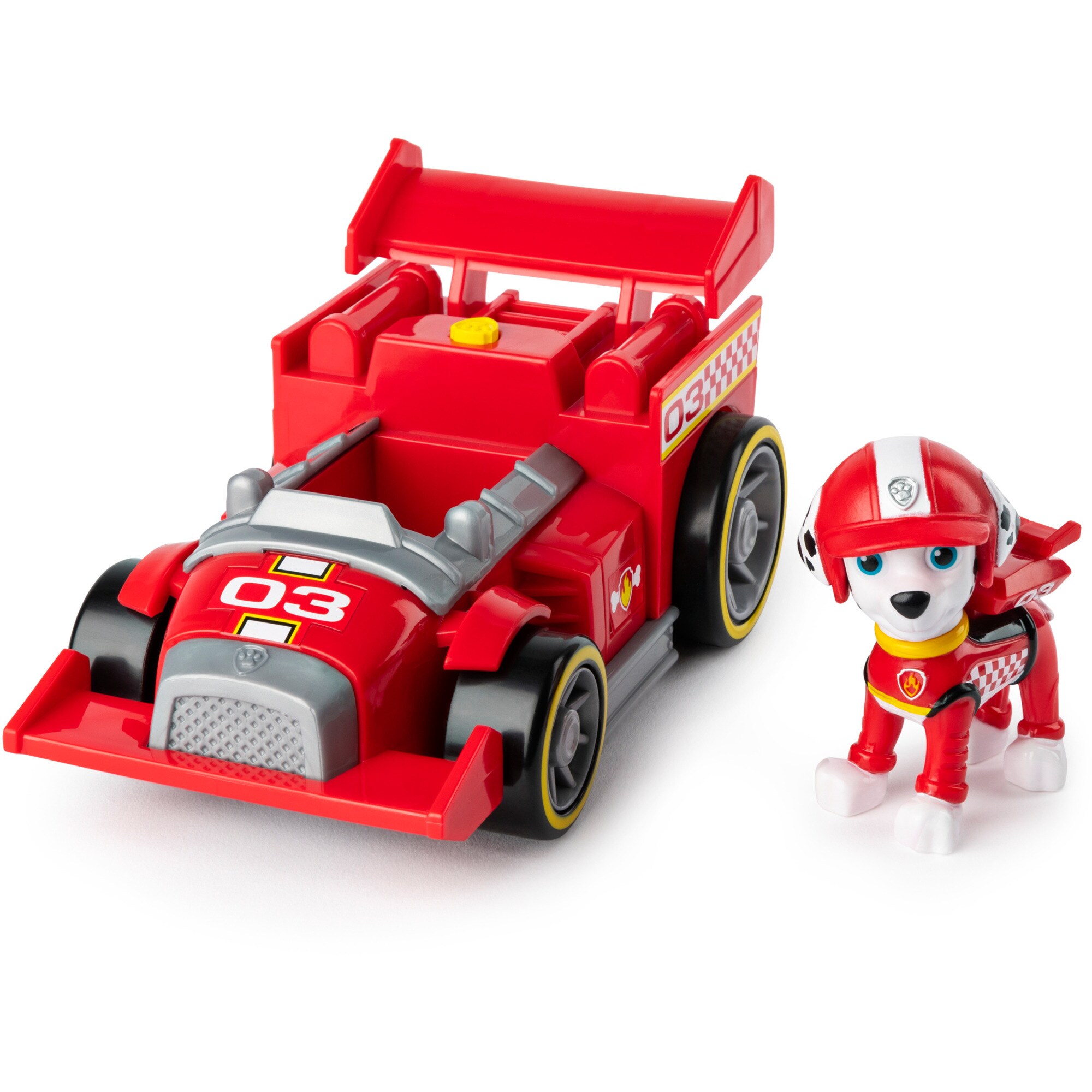 Spin Master Spielfahrzeug Spin Master - Paw Patrol - Ready, Race, Rescue, Marshalls Race & Go Deluxe Basis Fahrzeug
