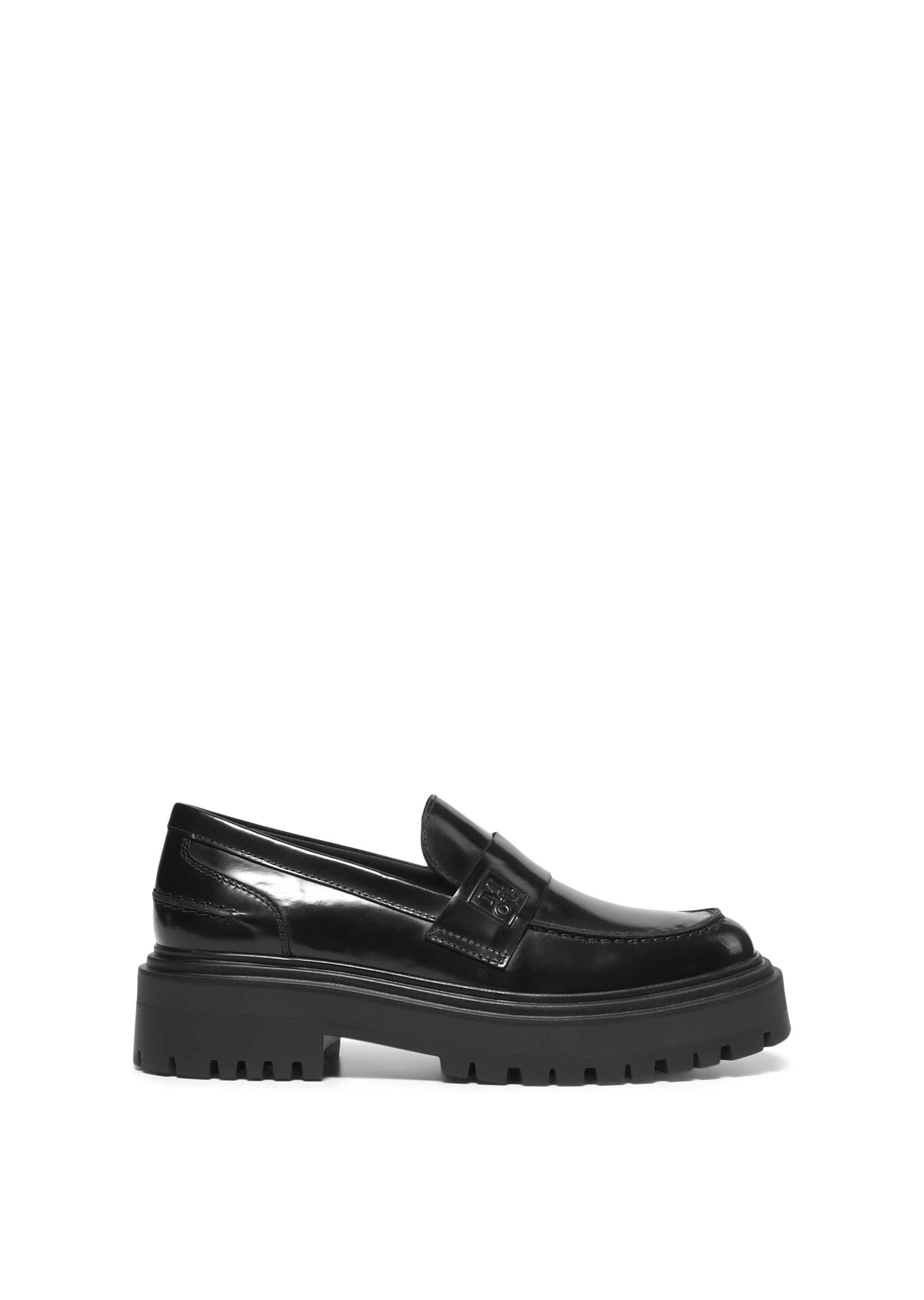 Chunky-Loafer aus poliertem Kalbleder