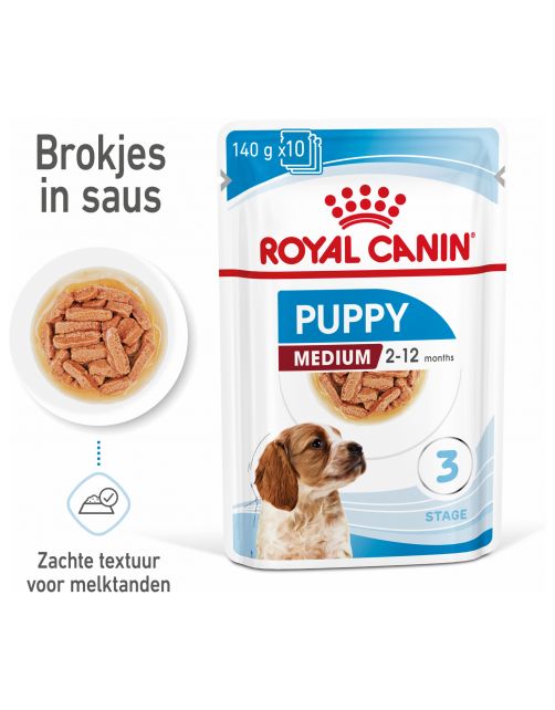 Royal Canin Medium Natvoer - Puppy-Hondenvoer - 140 g