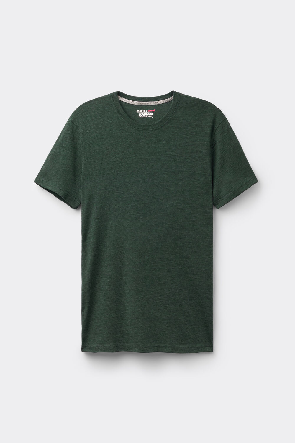 Camiseta de manga curta em lã merino elástica