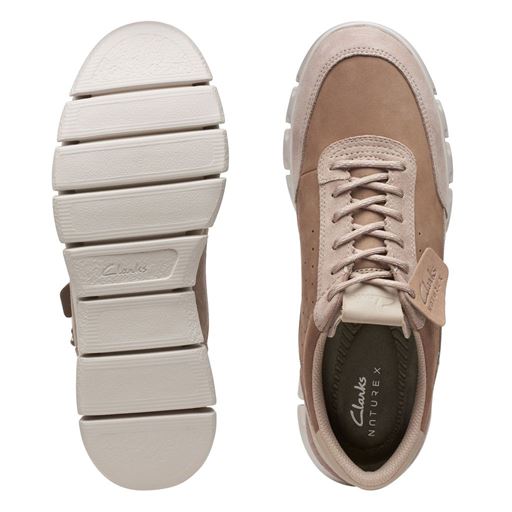 Clarks Nature X One Sneakers, Pebble, 42