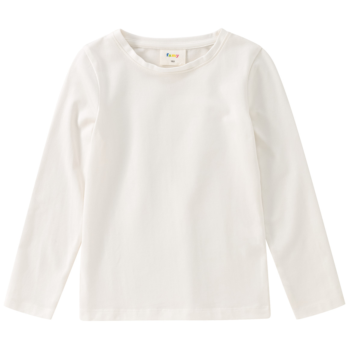 Famy 3 Mädchen Langarmshirts im Set weiss / blau / dunkelgrün