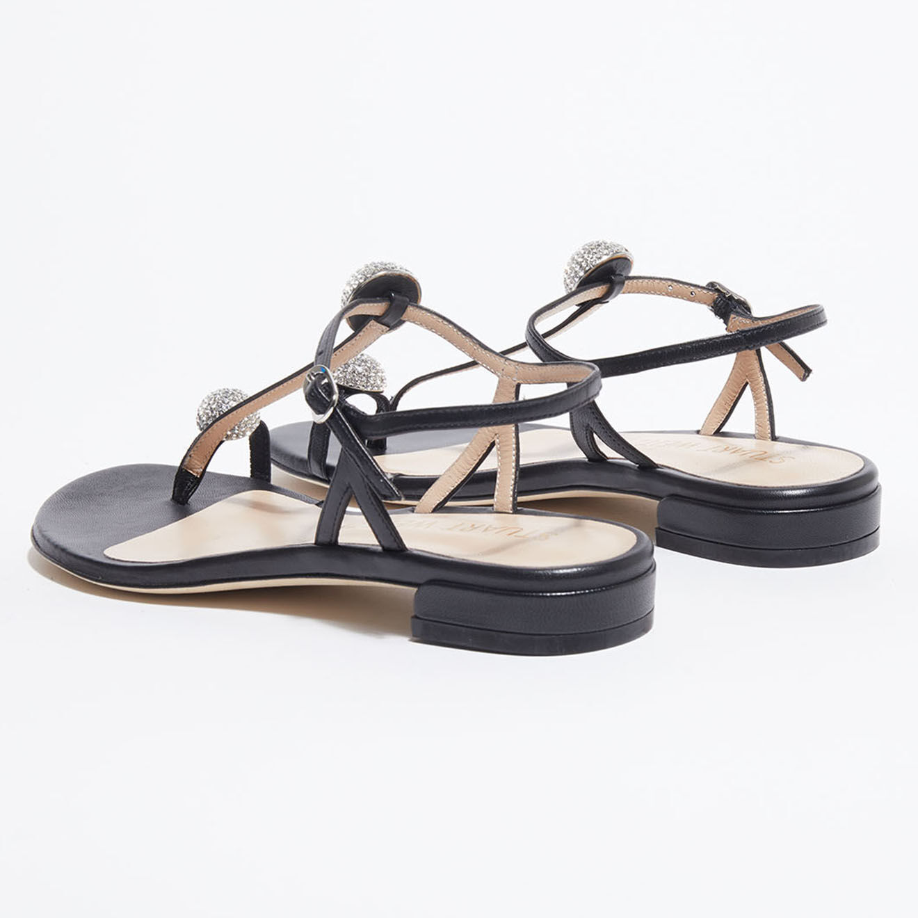 Stuart Weitzman Sandales en Cuir Ballsoffire noires
