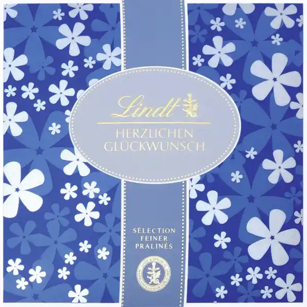 Sélection feiner Pralinés Herzlichen Glückwunsch