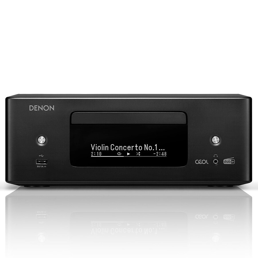 Denon RCD-N12DAB Noir + Triangle Elara LN01 Gris Lin