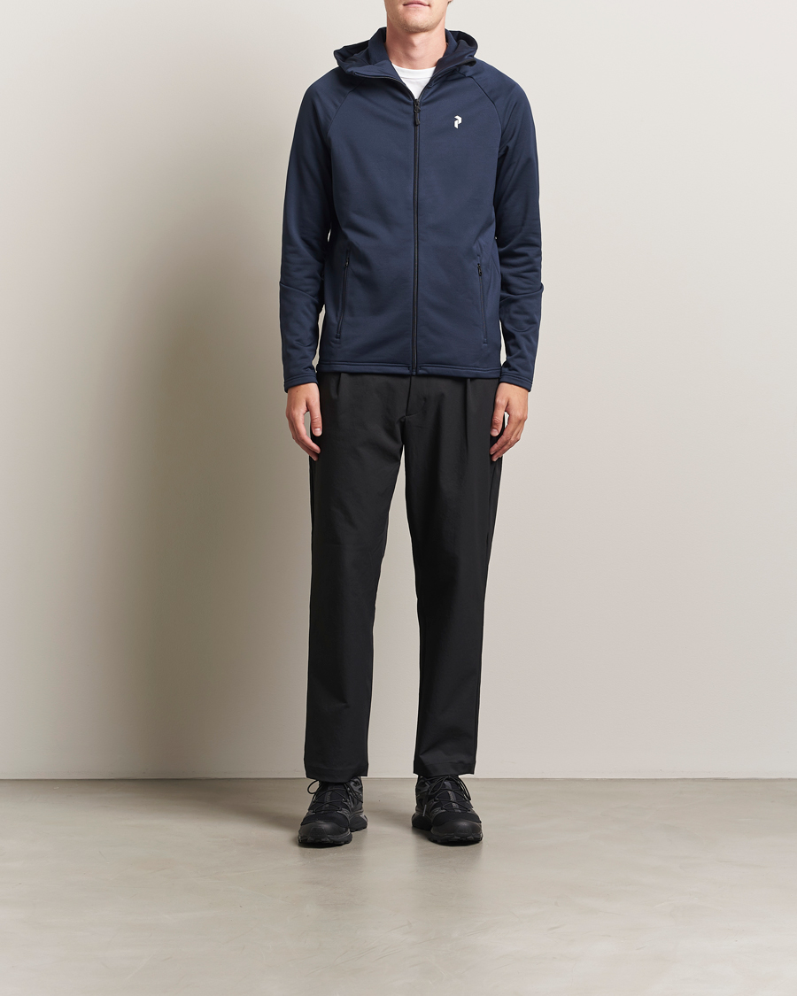 Peak Performance Rider Full Zip Hoodie Blue Shadow