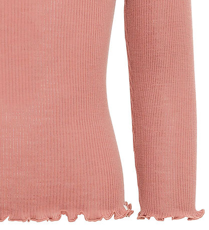 Minimalisma Bluse - Rib - Uld - Atlantic Frill - Cloudberry