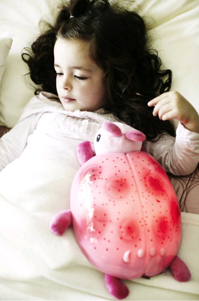 Cloud B - Original Mariehøne Natlampe - Twilight Ladybug, pink