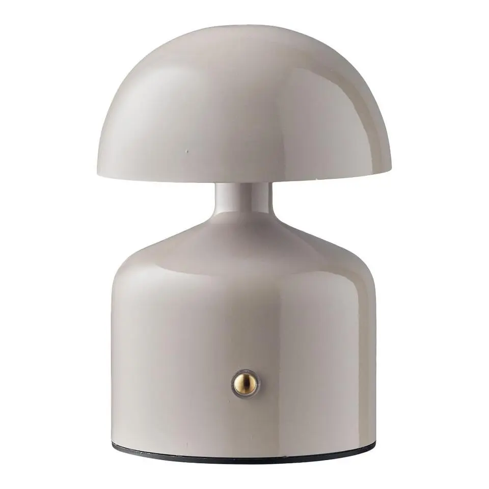 Hioshop Elida bureaulamp oplaadbaar grijs