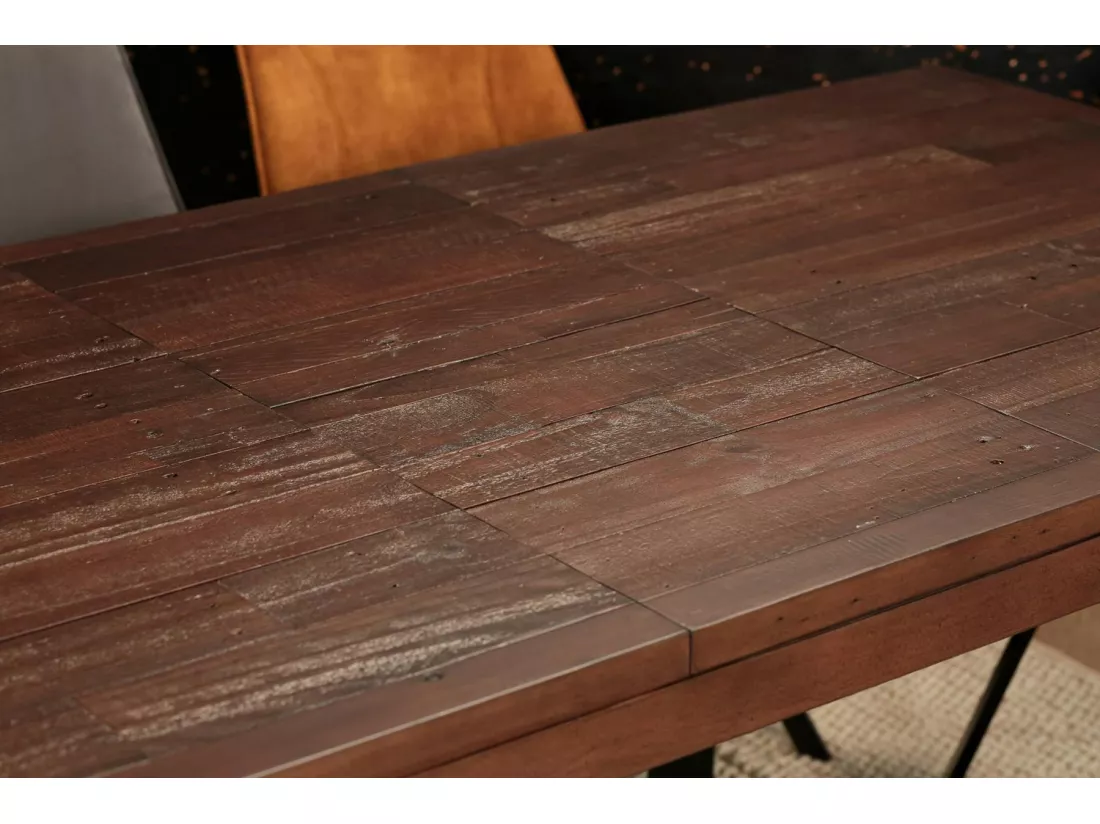 Table à manger extensible bois recyclé 140-180 SAMOA