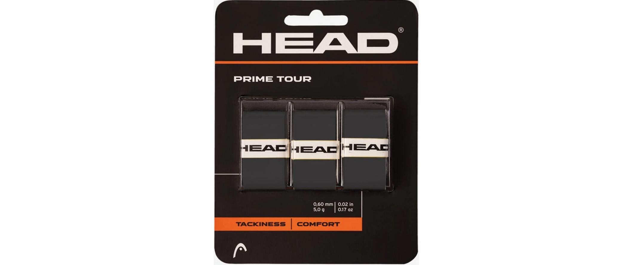 Over Grip Prime Tour 3er-Pack SchwarzOvergrip für Tennis