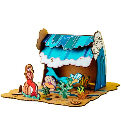 Crateit Kreatives Spielset - The Little Mermaid - Holz - Muschel