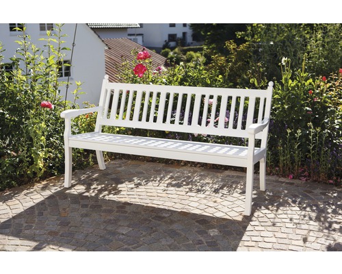 Blome Hohenzollern tuinbank, kunststof, 3-zits, wit