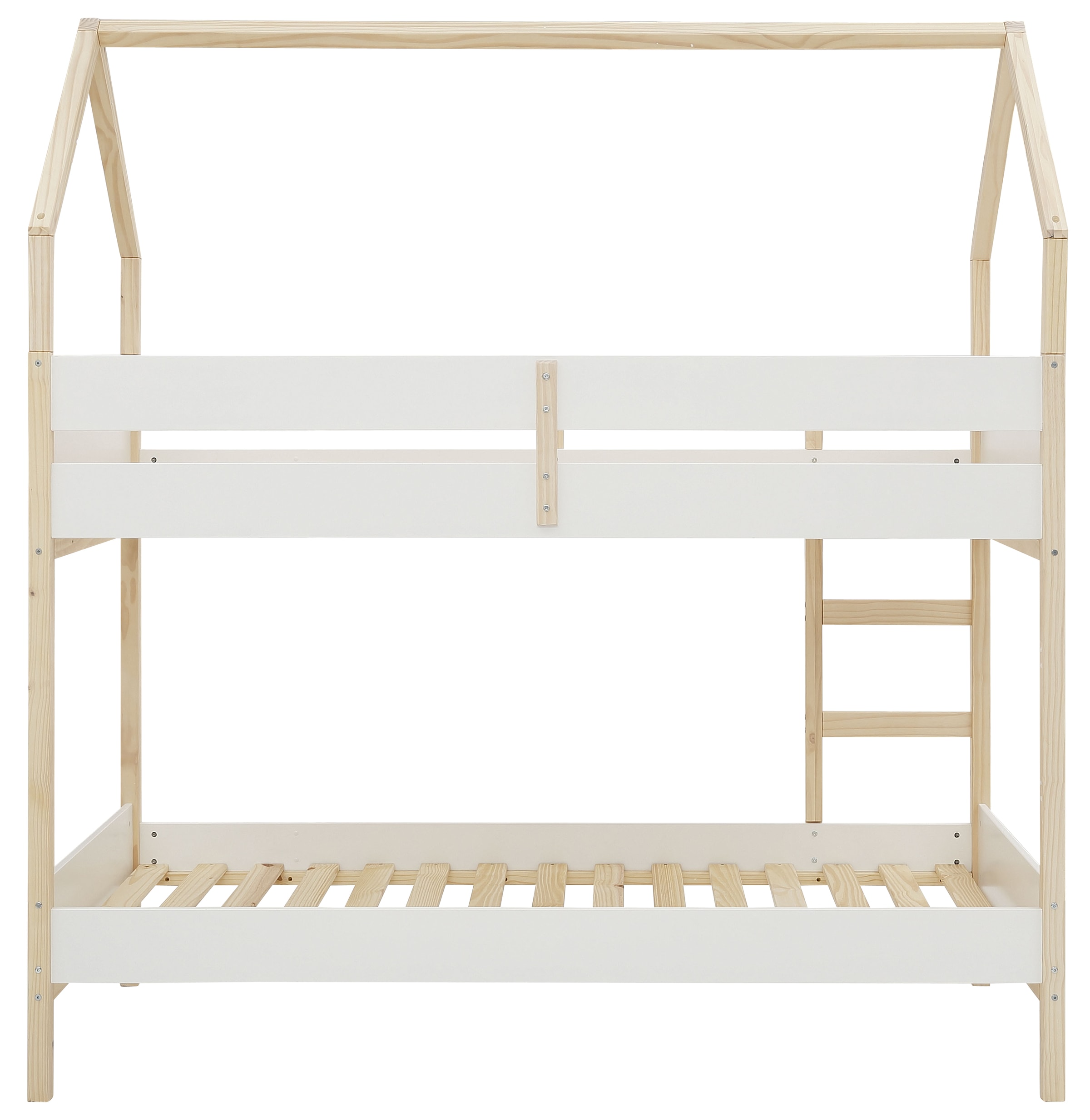 Lüttenhütt Etagenbett »Janne« aus schönem massivem Kiefernholz, Etagenbett, Liegefläche 90x200 cm