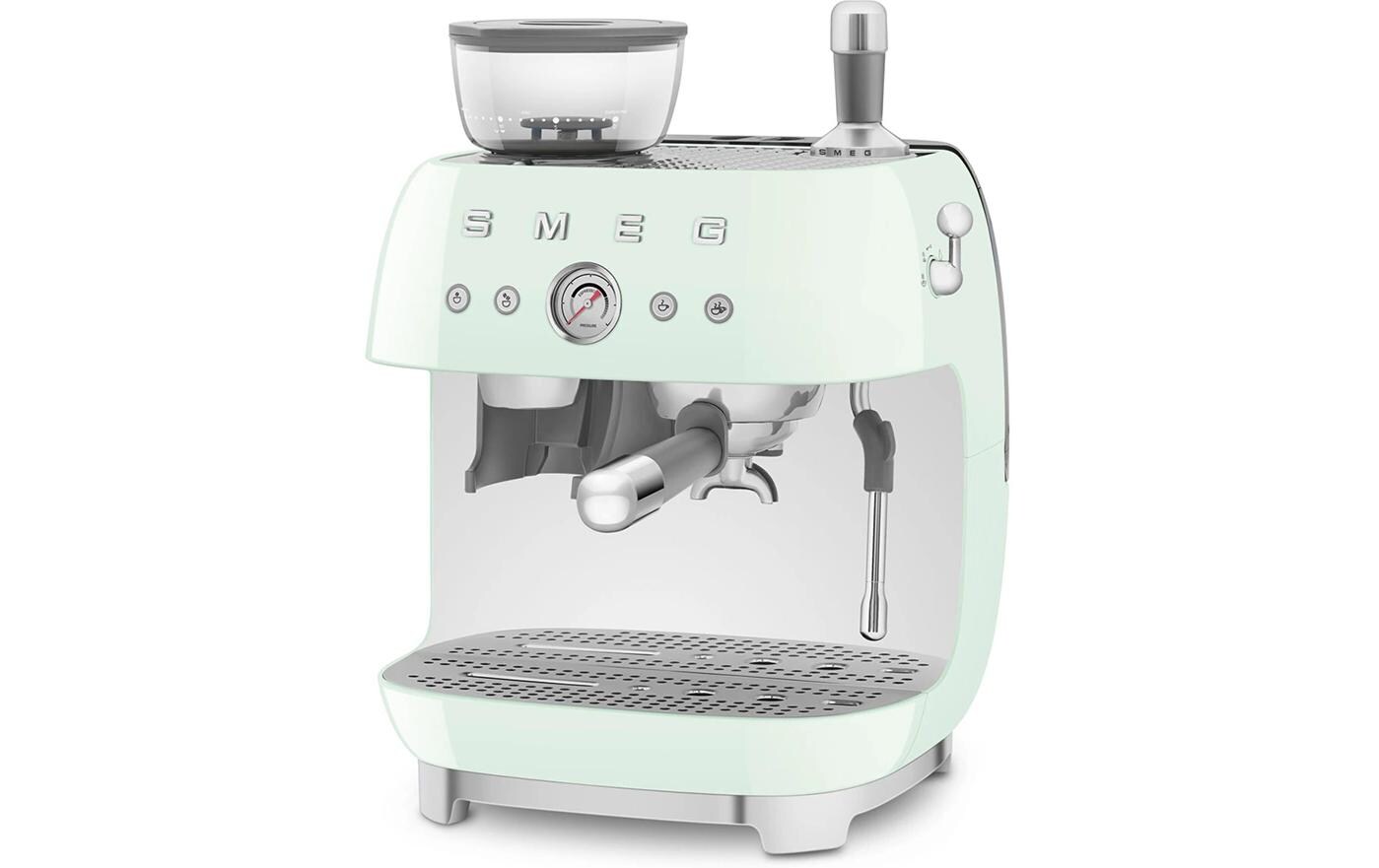 Siebträgermaschine 50's Style EGF03PGEU Grün<br>Espresso Kaffeemaschine