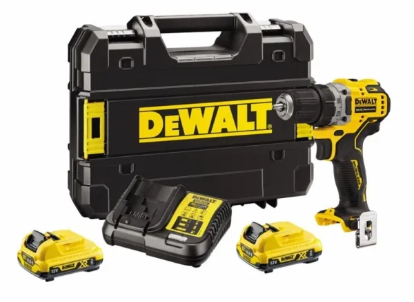 DEWALT bore-/skruemaskine 12V 57/25Nm 2x2.0Ah BRUSHLESS DCD701D2