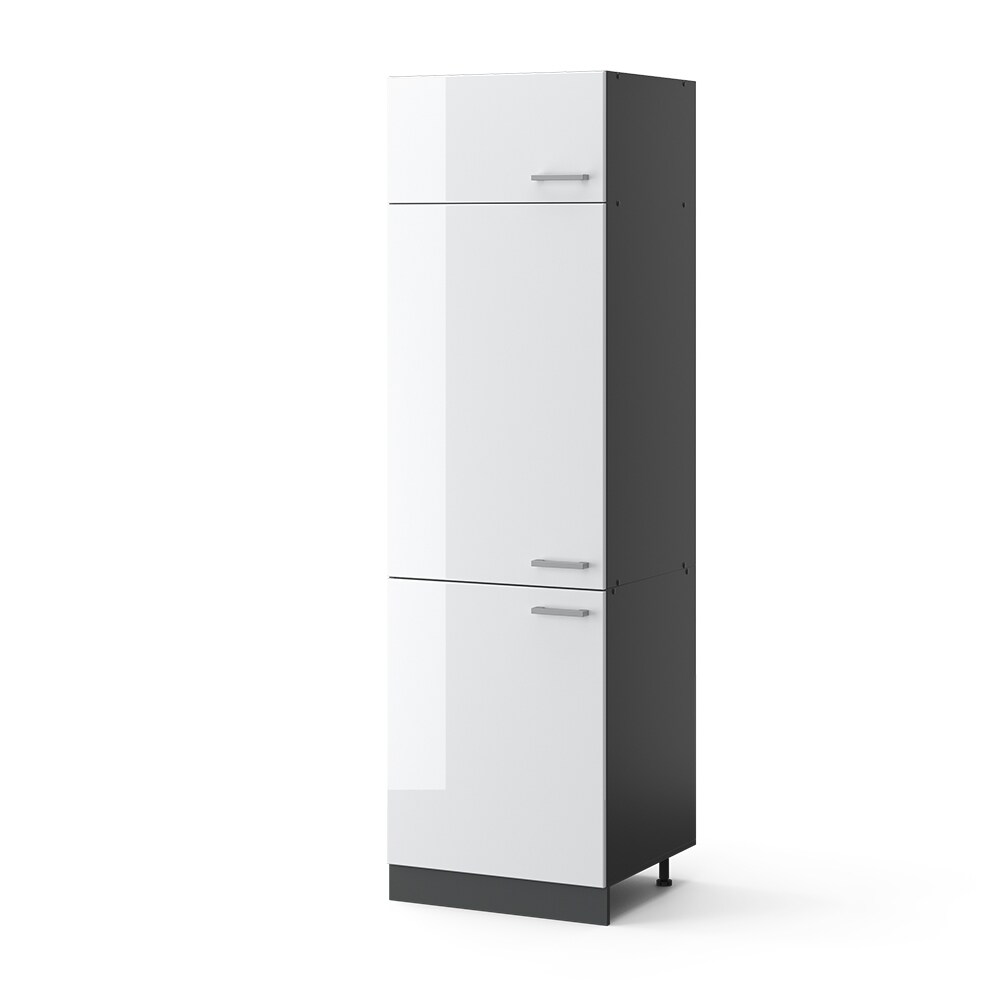 VICCO Küchenschrank Kühlumbauschrank 60 cm R-Line Anthrazit