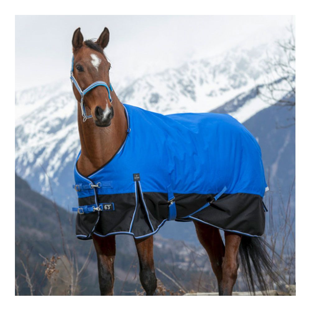 Equitheme TYREX 1200D AISANCE 150G - Couverture de paddock bleu/nr
