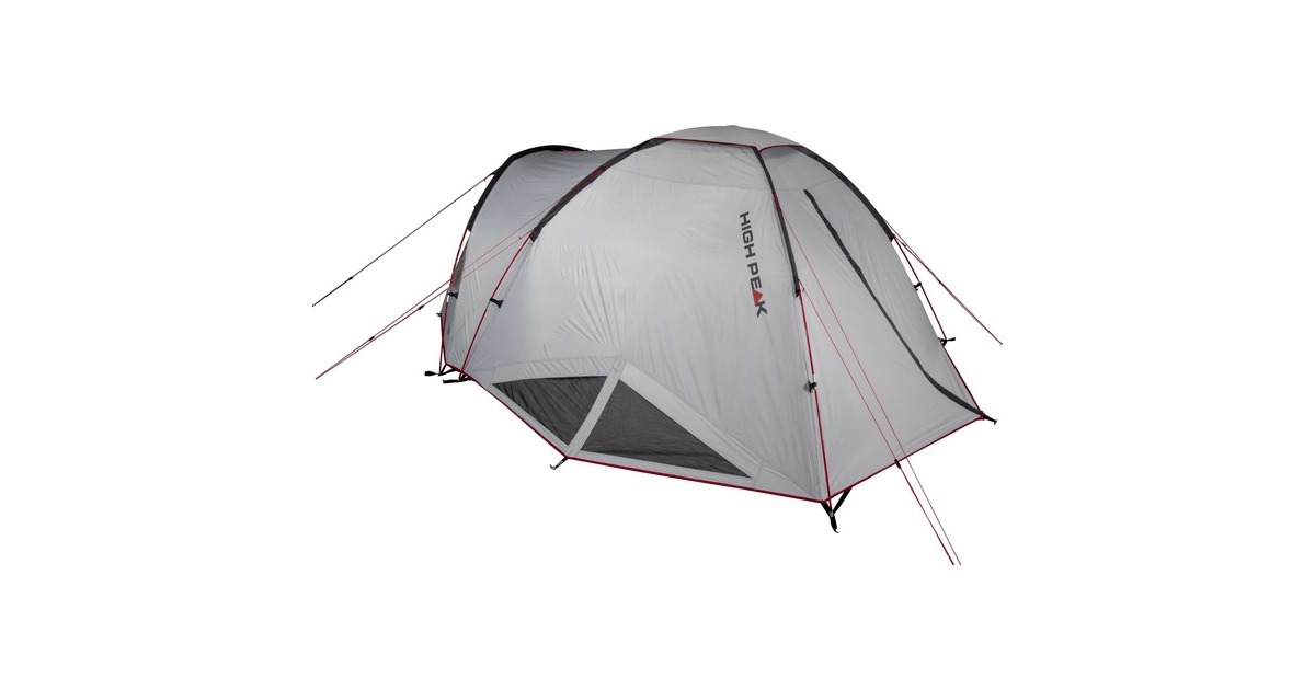 High PeakAlmada 4.0 tent  (Lichtgrijs/rood)