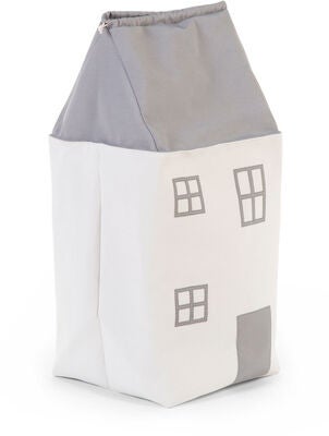 Childhome Oppbevaringsboks Hus, Grey/White