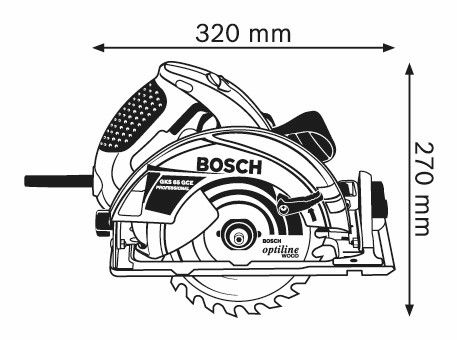 Bosch GKS 65 GCE Cirkelzaagmachine in L-Boxx - 0601668901