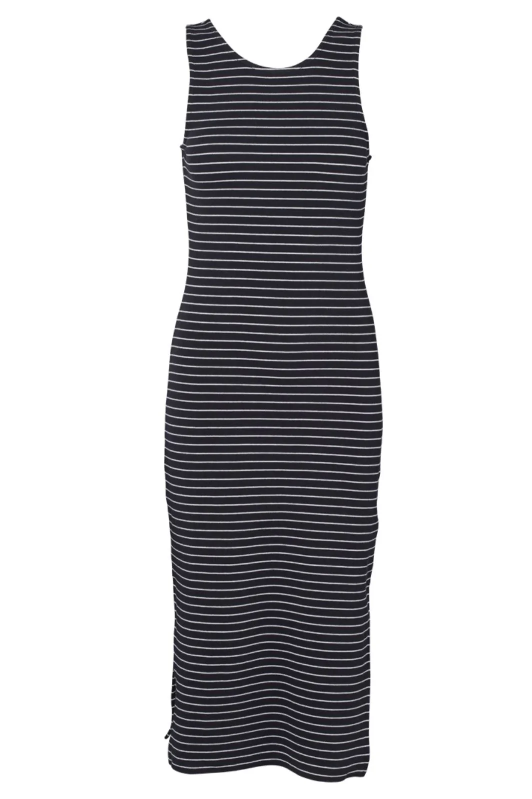 Basic Apparel Ludmilla Openback Dress 703 black bright white