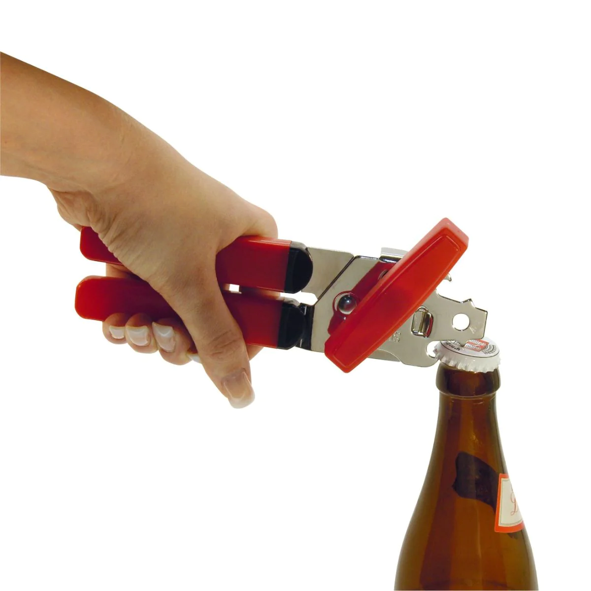 Ouvre boîte 3 en 1 pour gaucher 17 cm Fackelmann Basic Fackelmann