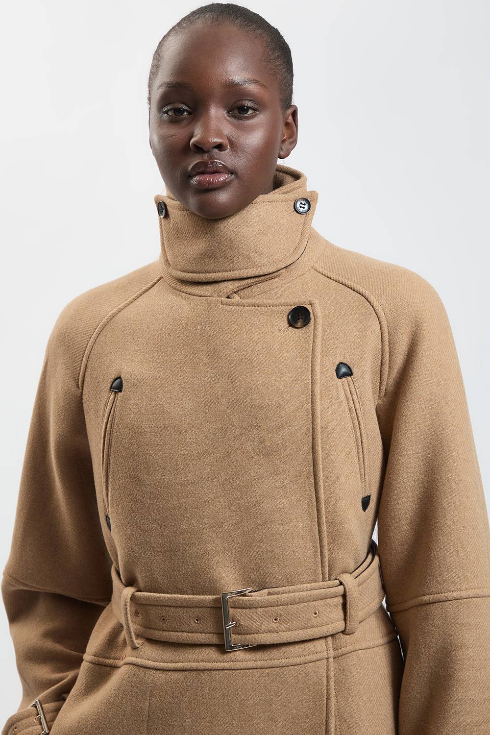 KarenMillen Trench-coat Ajusté En Laine